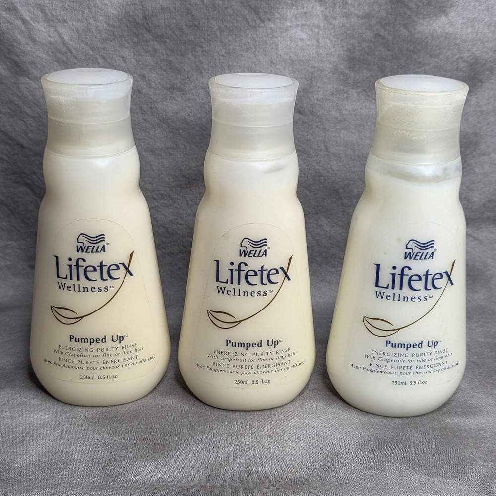(X3) Wella Lifetex Wellnessβ Pumped Up Energizing Purity Rinse 8.5 fl oz